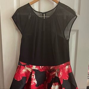 🖤🌹Beautiful black and red flowered dress 👗